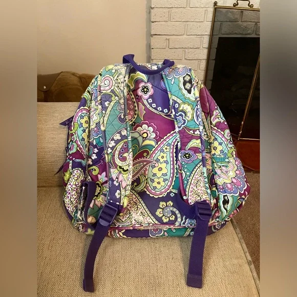 Vera Bradley heather campus backpack purple - Picture 4 of 6